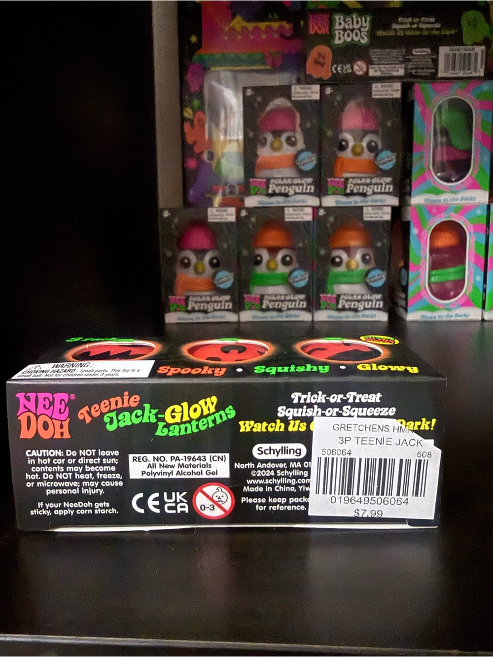 RARE NeeDoh Halloween 2026 Bundle Baby Boos + Teenie Jack Glow Lanterns NEW 👻🎃 - Picture 8 of 8